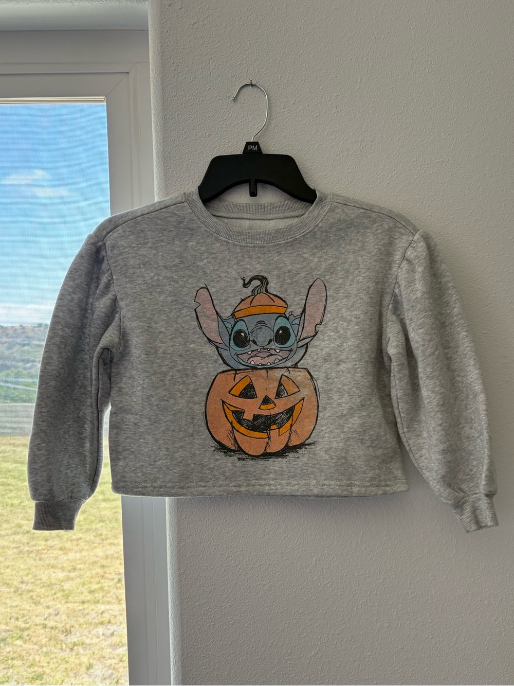Lilo & Stitch Heather Gray Fleece Pullover